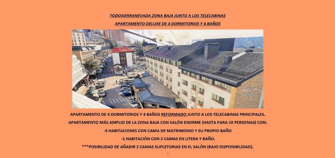 Todosierranevada Zona Baja - Apartamentos De 4 Dormitorios - Junto A Los Telecabinas シエラネバダ エクステリア 写真